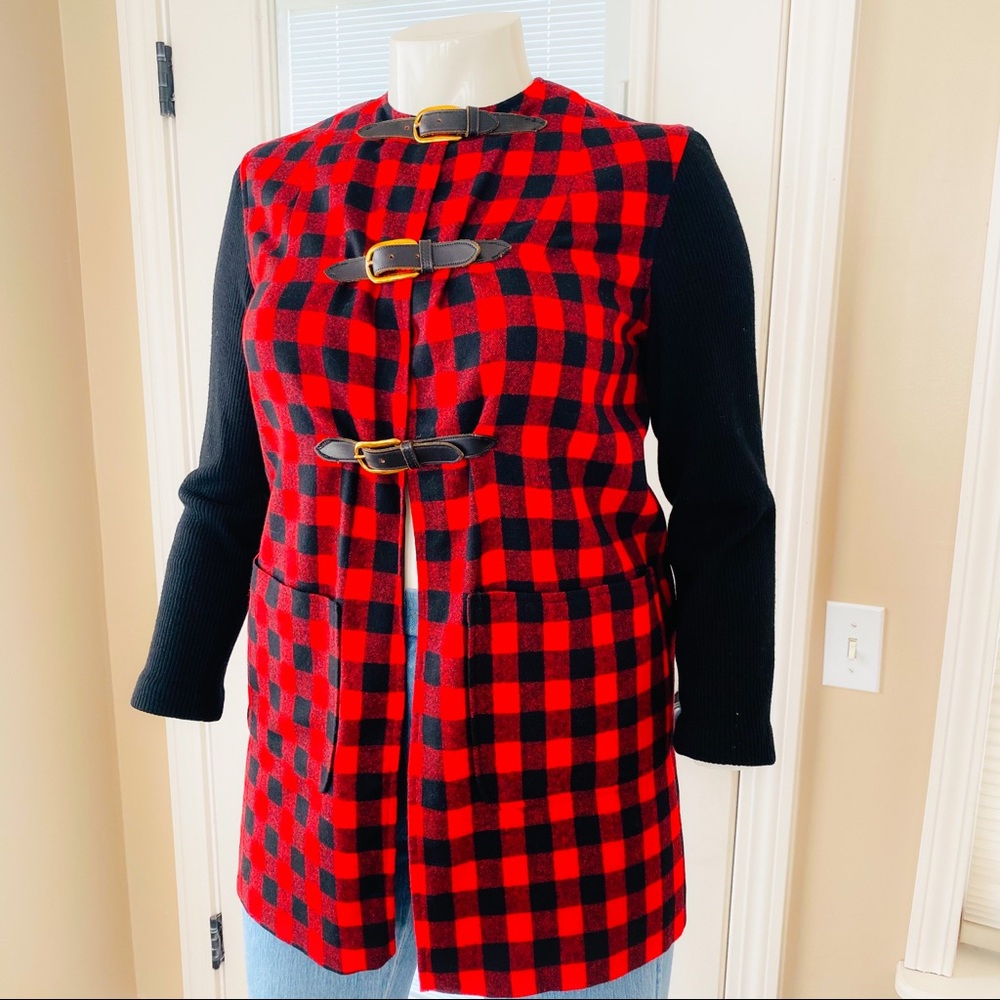 Vintage Junior House Red Buffalo Plaid Jacket - Picture 3 of 12